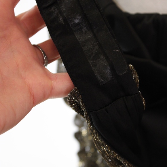 Hutch, Metallic Tiered Gown, Size 0 - Picture 5 of 14